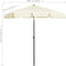 vidaXL - Strandparasol - 200x125 - cm - zandgeel