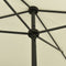 vidaXL - Strandparasol - 200x125 - cm - zandgeel