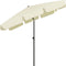 vidaXL - Strandparasol - 200x125 - cm - zandgeel