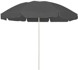 vidaXL - Strandparasol - 240 - cm - antracietkleurig