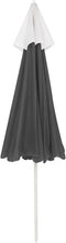 vidaXL - Strandparasol - 240 - cm - antracietkleurig