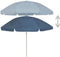 vidaXL - Strandparasol - 240 - cm - blauw