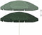 vidaXL - Strandparasol - 240 - cm - groen