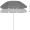 vidaXL - Strandparasol - 300 - cm - antracietkleurig