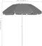 vidaXL - Strandparasol - 300 - cm - antracietkleurig