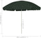 vidaXL - Strandparasol - 300 - cm - groen