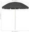 vidaXL - Strandparasol - 300 - cm - zandgeel