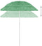 vidaXL - Strandparasol - Hawaï - 180 - cm - groen