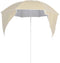 vidaXL - Strandparasol - met - zijwanden - 215 - cm - antracietkleurig
