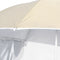 vidaXL - Strandparasol - met - zijwanden - 215 - cm - antracietkleurig