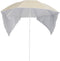 vidaXL - Strandparasol - met - zijwanden - 215 - cm - antracietkleurig