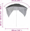 vidaXL - Strandparasol - met - zijwanden - 215 - cm - antracietkleurig