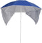 vidaXL - Strandparasol - met - zijwanden - 215 - cm - blauw