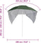 vidaXL - Strandparasol - met - zijwanden - 215 - cm - groen