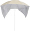 vidaXL - Strandparasol - met - zijwanden - 215 - cm - zandkleurig