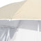 vidaXL - Strandparasol - met - zijwanden - 215 - cm - zandkleurig