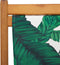vidaXL - Strandstoel - inklapbaar - bladpatroon - eucalyptushout - en - stof