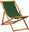 vidaXL - Strandstoel - inklapbaar - eucalyptushout - en - stof - groen
