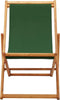 vidaXL - Strandstoel - inklapbaar - eucalyptushout - en - stof - groen