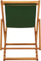 vidaXL - Strandstoel - inklapbaar - eucalyptushout - en - stof - groen