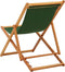 vidaXL - Strandstoel - inklapbaar - eucalyptushout - en - stof - groen