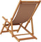 vidaXL - Strandstoel - inklapbaar - massief - eucalyptushout - en - stof - taupe