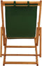 vidaXL - Strandstoel - inklapbaar - massief - eucalyptushout - en - stof - groen