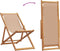 vidaXL - Strandstoel - inklapbaar - massief - eucalyptushout - en - stof - taupe