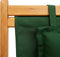 vidaXL - Strandstoel - inklapbaar - massief - eucalyptushout - en - stof - groen