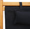 vidaXL - Strandstoel - inklapbaar - massief - eucalyptushout - en - stof - zwart