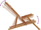 vidaXL - Strandstoel - inklapbaar - massief - eucalyptushout - en - stof - taupe