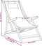vidaXL - Strandstoel - inklapbaar - massief - eucalyptushout - en - stof - taupe