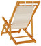 vidaXL - Strandstoel - inklapbaar - met - armleuningen - acaciahout - en - textileen