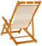 vidaXL - Strandstoel - inklapbaar - met - armleuningen - acaciahout - en - textileen