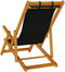 vidaXL - Strandstoel - inklapbaar - met - armleuningen - acaciahout - en - textileen