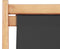 vidaXL - Strandstoel - inklapbaar - stof - en - houten - frame - grijs