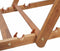 vidaXL - Strandstoel - inklapbaar - stof - en - houten - frame - grijs