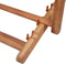 vidaXL - Strandstoel - inklapbaar - stof - en - houten - frame - grijs