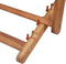 vidaXL - Strandstoel - inklapbaar - stof - en - houten - frame - rood