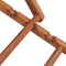 vidaXL - Strandstoel - inklapbaar - stof - en - houten - frame - rood
