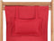 vidaXL - Strandstoel - inklapbaar - stof - en - houten - frame - rood