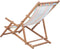 vidaXL - Strandstoel - inklapbaar - stof - en - houten - frame - meerkleurig