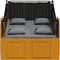 vidaXL - Strandstoel - met - kussen - poly - rattan - en - hout - zwart - en - antraciet