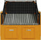 vidaXL - Strandstoel - met - luifel - poly - rattan - en - hout - zwart - en - grijs