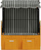 vidaXL - Strandstoel - met - luifel - poly - rattan - en - hout - zwart - en - grijs