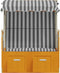 vidaXL - Strandstoel - met - luifel - poly - rattan - en - massief - hout - wit - en - grijs