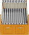 vidaXL - Strandstoel - met - luifel - poly - rattan - en - massief - hout - wit - en - grijs