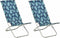 vidaXL - Strandstoelen - 2 - st - inklapbaar - bladpatroon - stof