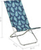 vidaXL - Strandstoelen - 2 - st - inklapbaar - bladpatroon - stof