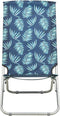 vidaXL - Strandstoelen - 2 - st - inklapbaar - bladpatroon - stof